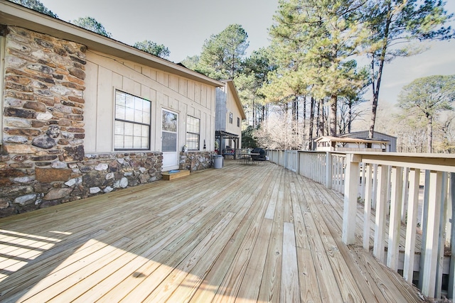 view of wooden terrace