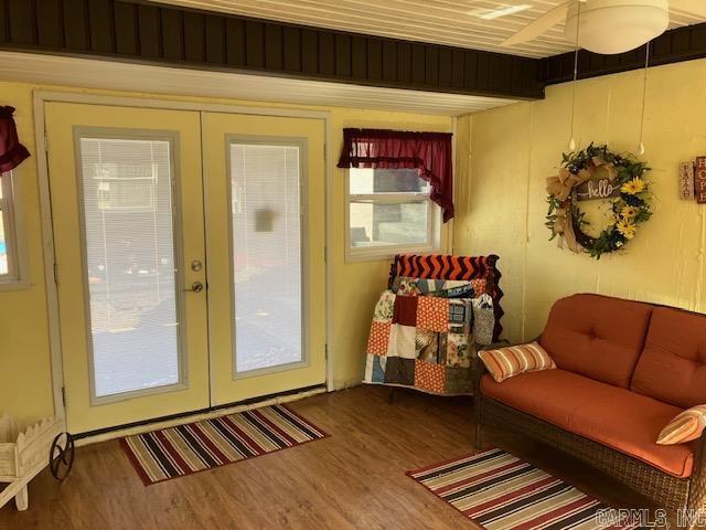 interior space featuring french doors