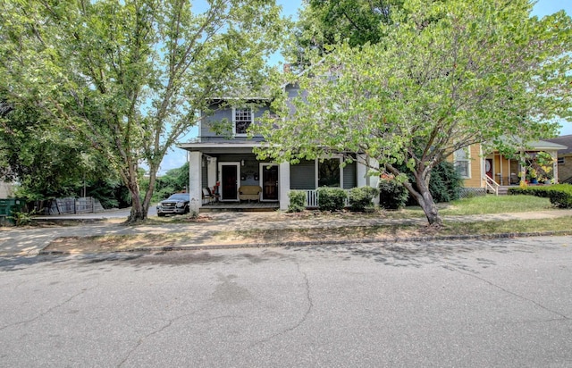 view of front of home featuring a porch