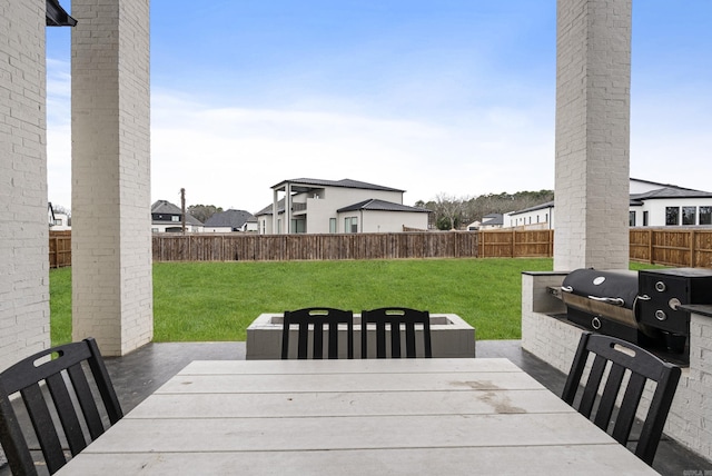 view of patio / terrace featuring a fenced backyard