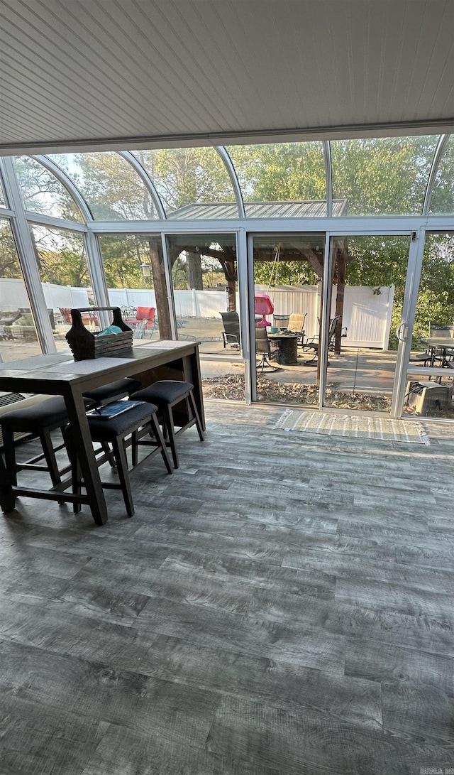 view of sunroom / solarium