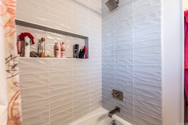 full bathroom with  shower combination