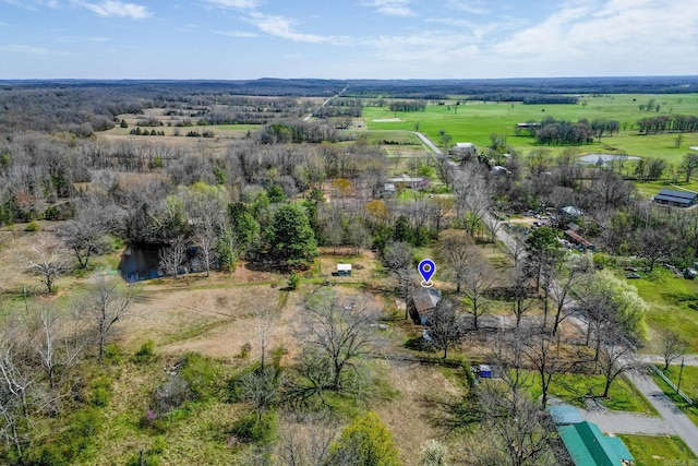 1580 Ridge Rd, El Paso, AR 72045 - bird's eye view with a rural view