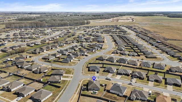 bird's eye view featuring a residential view