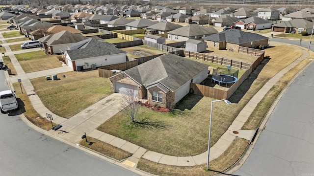 birds eye view of property featuring a residential view