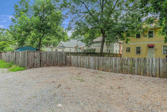 view of yard with fence private yard