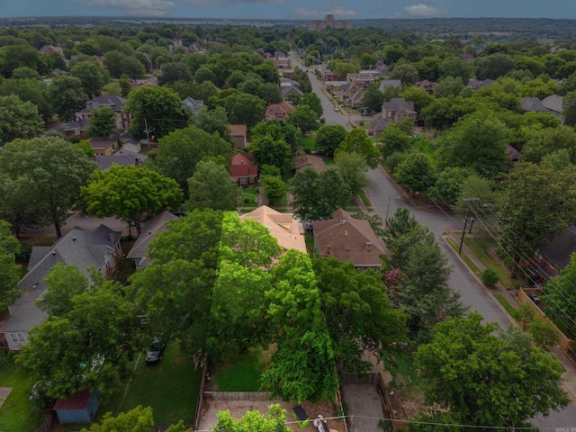 bird's eye view with a residential view