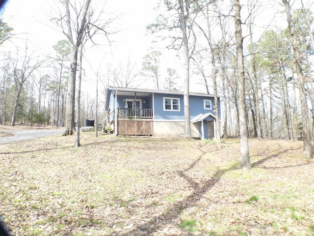 view of front of house featuring a porch