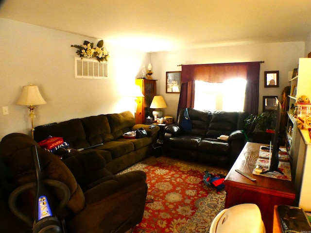 living room with visible vents