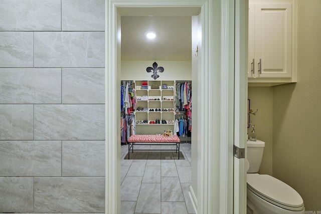 bathroom featuring toilet