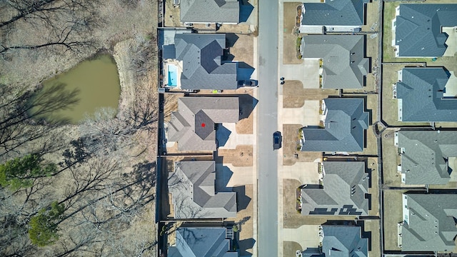 bird's eye view with a residential view