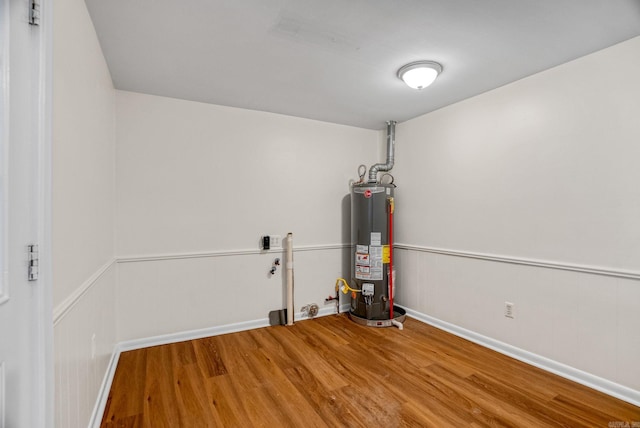 interior space featuring gas water heater