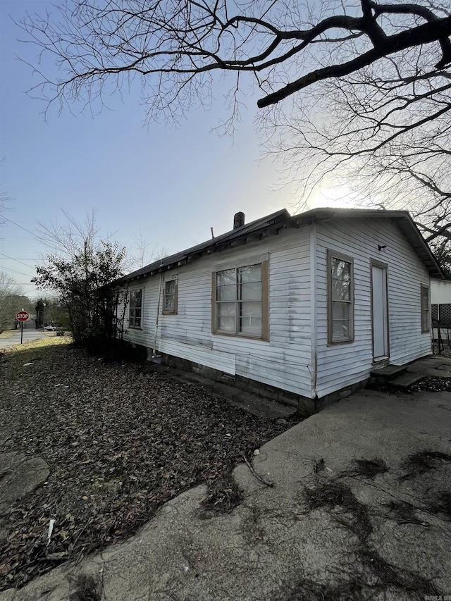 view of side of property