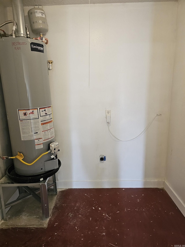 utilities featuring water heater