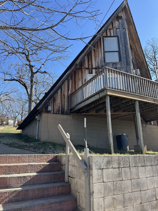 view of side of property