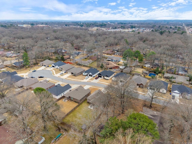 drone / aerial view with a residential view