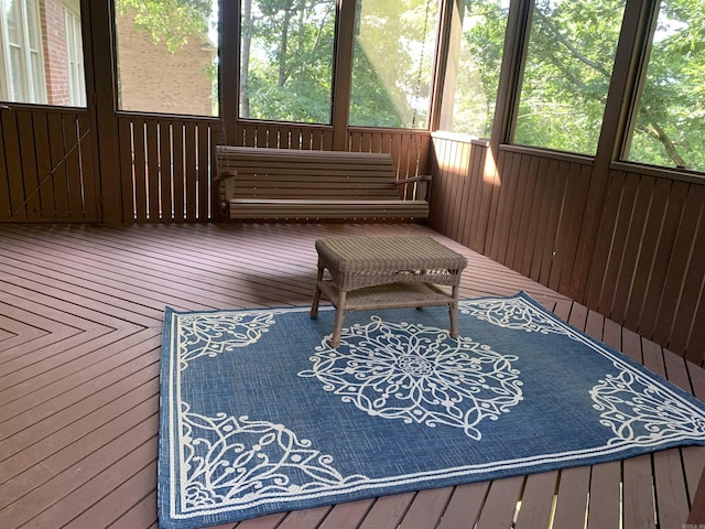 view of sunroom / solarium