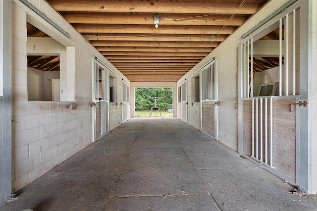 view of horse barn