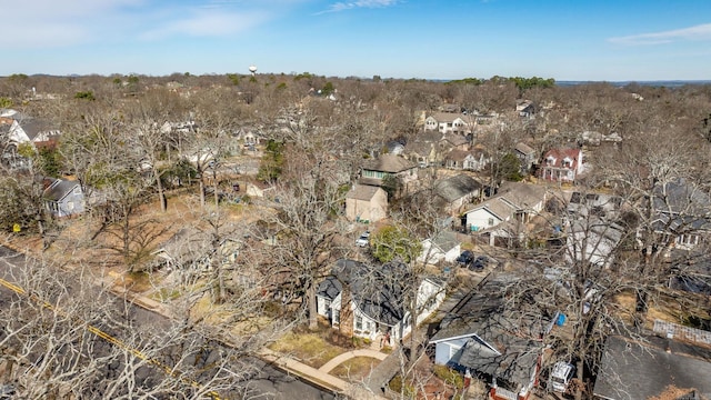 bird's eye view with a residential view