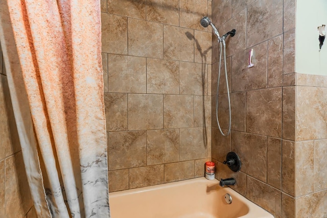 details with shower / bath combo