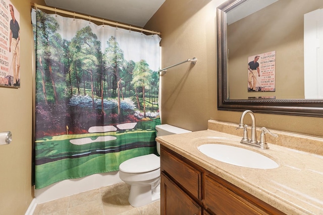 full bath featuring toilet and vanity