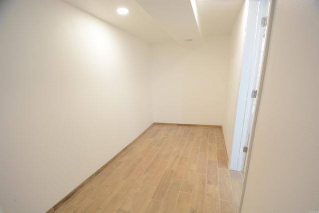 116 Nickels St, Hot Springs, AR 71913 - hallway with recessed lighting and light wood-type flooring