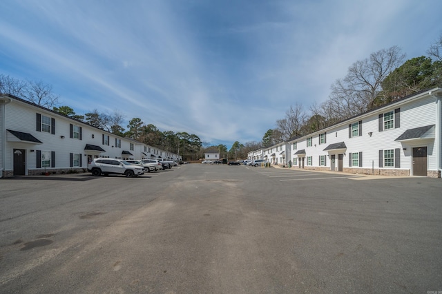 view of road featuring a residential view