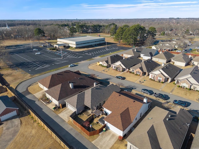 bird's eye view featuring a residential view