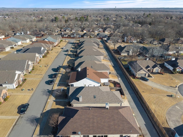 drone / aerial view featuring a residential view