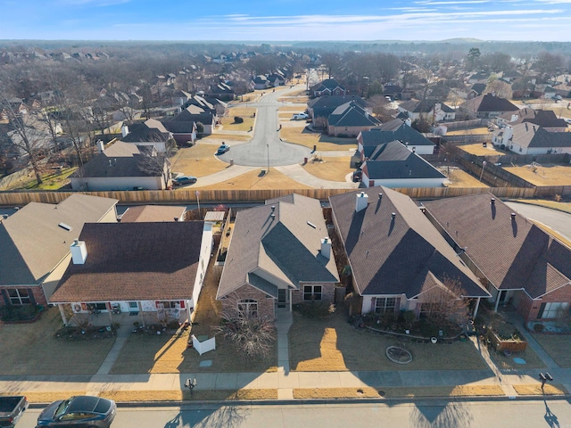 birds eye view of property featuring a residential view