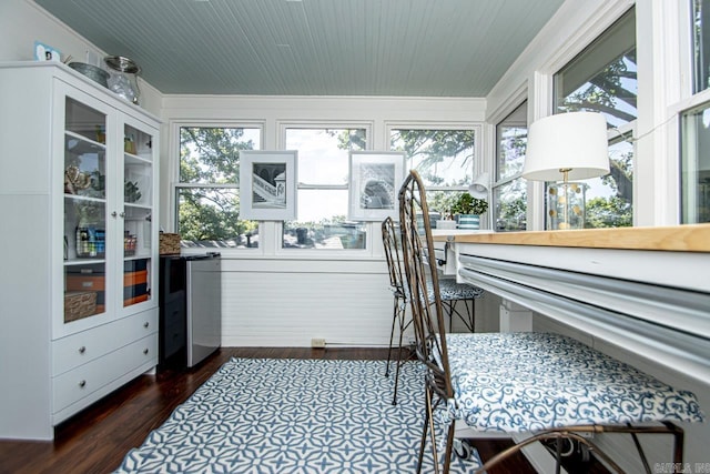 interior space featuring dark wood finished floors