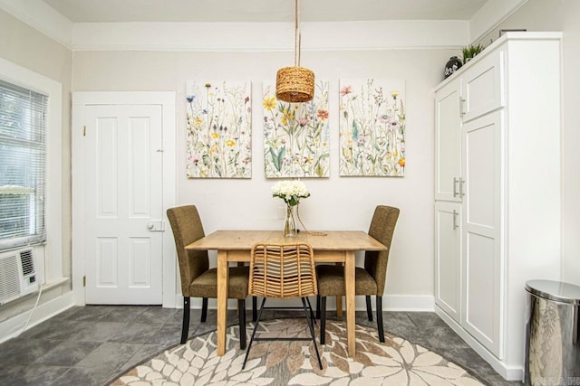 dining room featuring baseboards