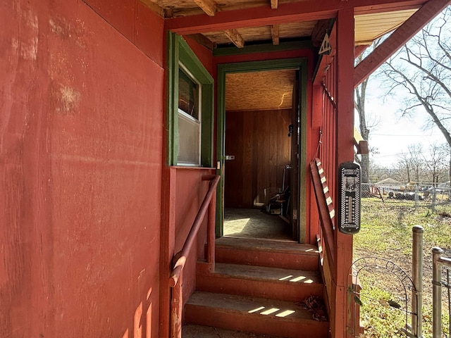 view of stairway