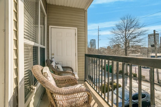 view of balcony