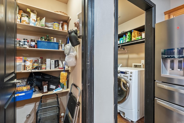 interior space featuring washer / clothes dryer