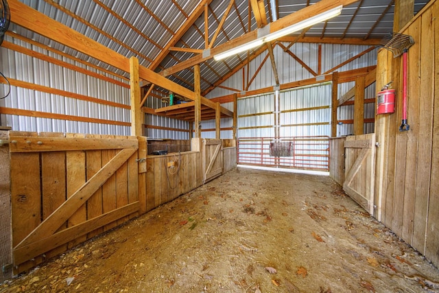 view of horse barn