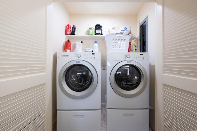 laundry room featuring laundry area and washer and dryer