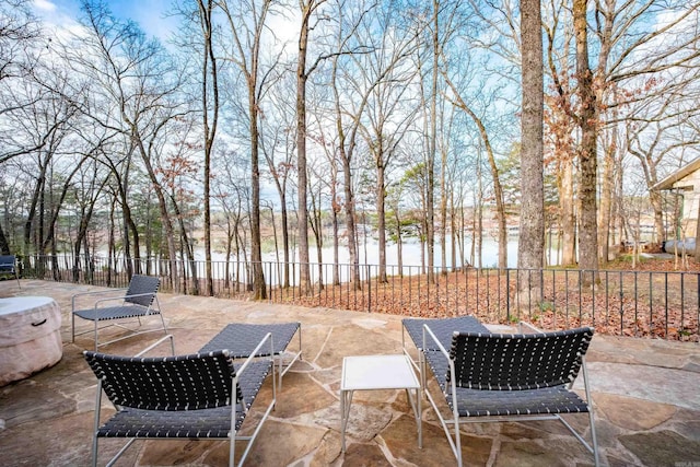 view of patio / terrace with fence