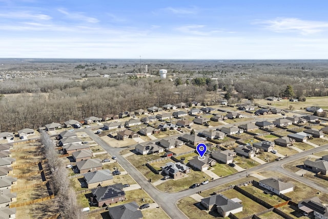 birds eye view of property featuring a residential view