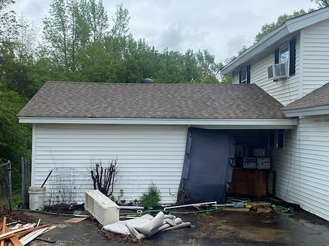 garage featuring cooling unit