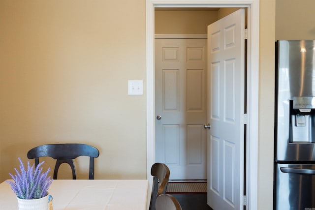 view of dining area