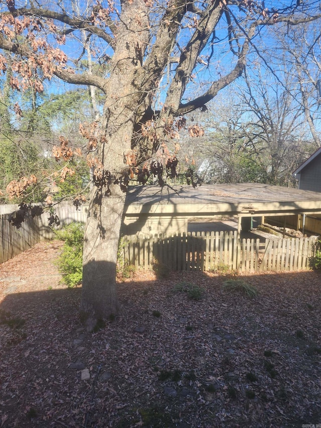 view of yard with fence private yard