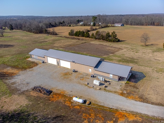 drone / aerial view featuring a rural view