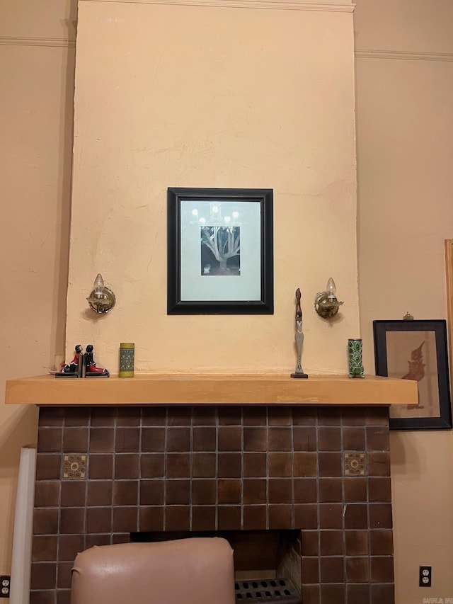 view of room details