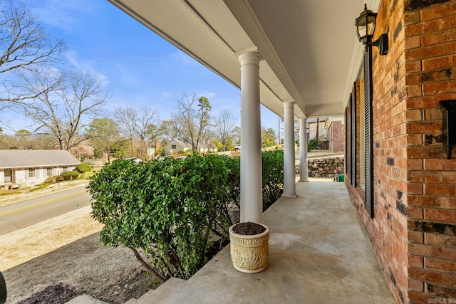 view of patio / terrace featuring a porch