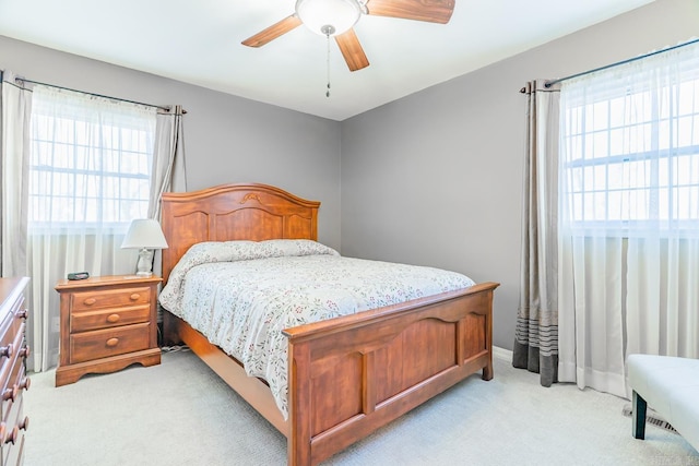 78 Altakima Cir, Cherokee Village, AR 72529 - bedroom featuring light colored carpet and ceiling fan