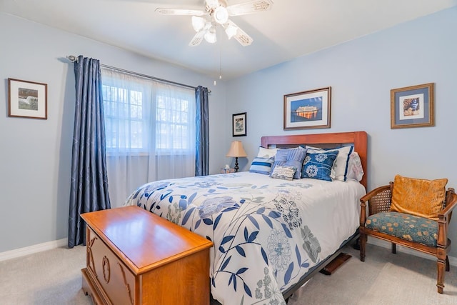 78 Altakima Cir, Cherokee Village, AR 72529 - bedroom featuring carpet flooring, baseboards, and ceiling fan
