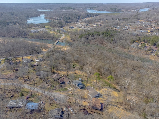 78 Altakima Cir, Cherokee Village, AR 72529 - aerial view with a wooded view and a water view