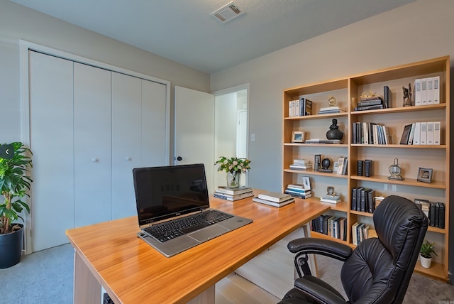 home office with visible vents