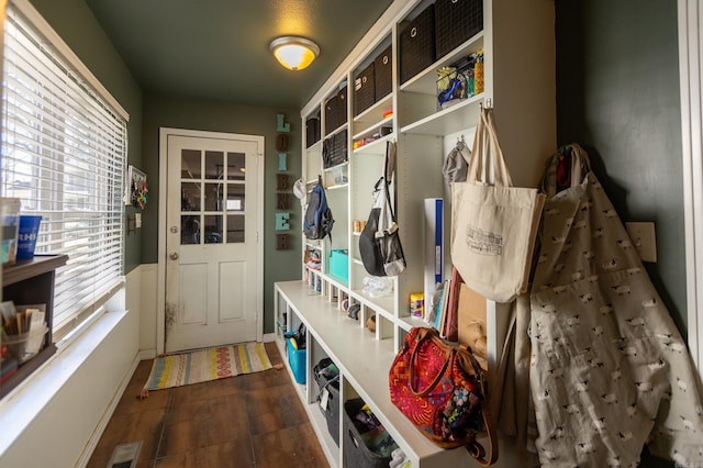 mudroom with visible vents